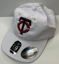 Minnesota Twins TC Logo White Strap Back Adjustable Hat Cap America Light Weight