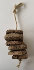 Vintage Fishing Cork Floats on a Rope marine nautical decor
