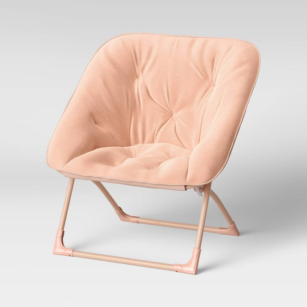Saucer Foldable Armless Peach
