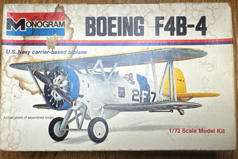 Vintage Monogram Boeing F4B-4 Model Kit 
