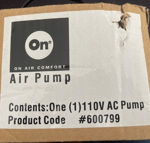 ON AIR COMFORT 110V PUMP 600799 INTERTEK 3121006