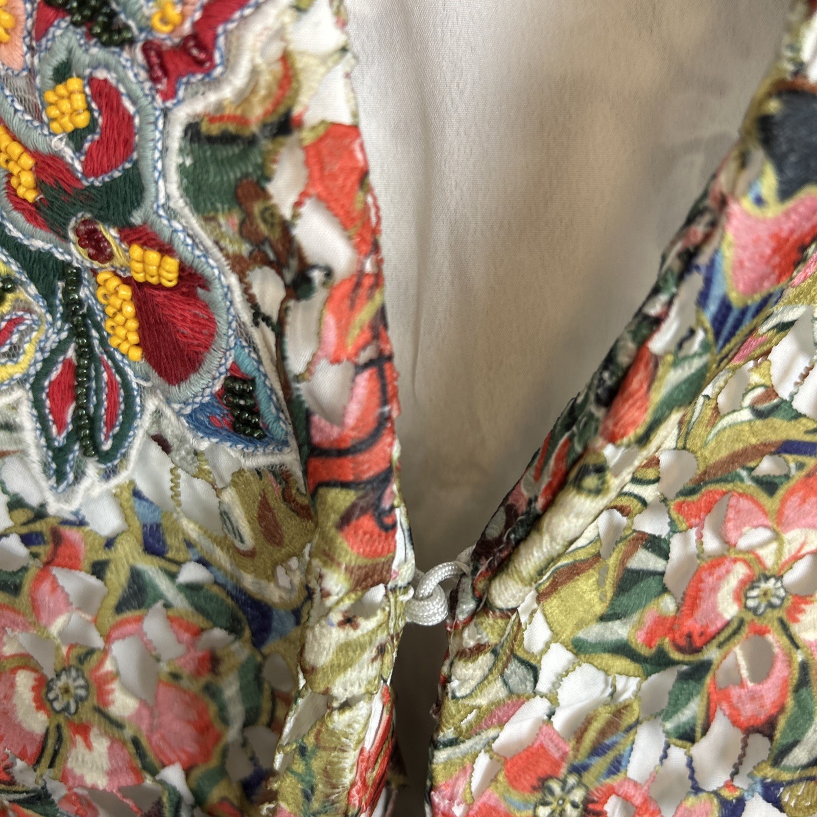 Soft Surroundings Ariege Jacket Size Medium Flora… - image 6