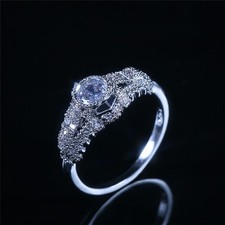 Fashion Wedding Rings Ring White Sapphire Women Jewelry Size 6-10