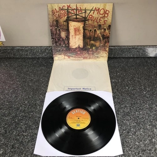 RARE LP VINYL BLACK SABBATH MOB RULES VERTIGO 6302 119 UK 1ST PRESS 1981 EX+/EX+