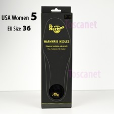 Dr. Martens WarmWair Faux Fur Insoles USA Women 5, EU 36, Insulated Warmth, New