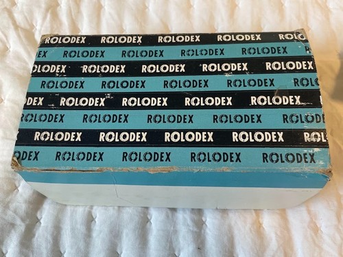 Vintage Rolodex C24 Refill Cards Box Blank Index Unused Office 2.25 X 4 in