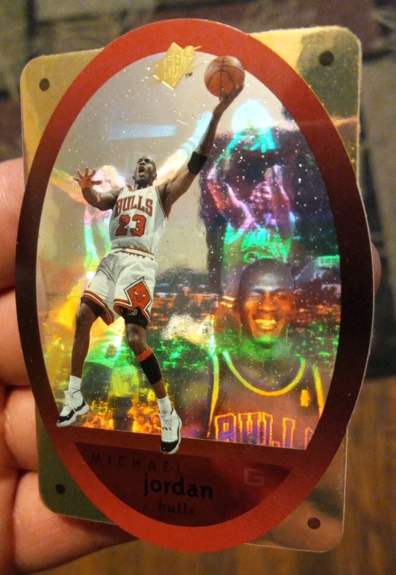 Michael Jordan 1996-97 Upper Deck SPx Gold Die-cut #8 Chicago Bulls (SEE PICS!!)