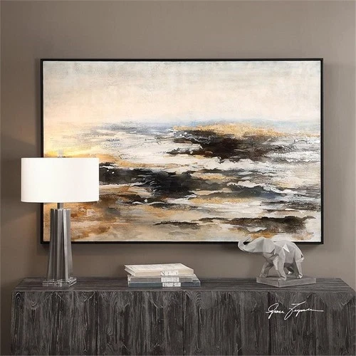 Uttermost Aftermath Contemporary Wood Canvas Acrylic Art in Multi-Color - Picture 3 of 7