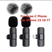 Mini Plug-In Microphone USB-C Lightning for iPhone 15 16 17 Type-C Windshield