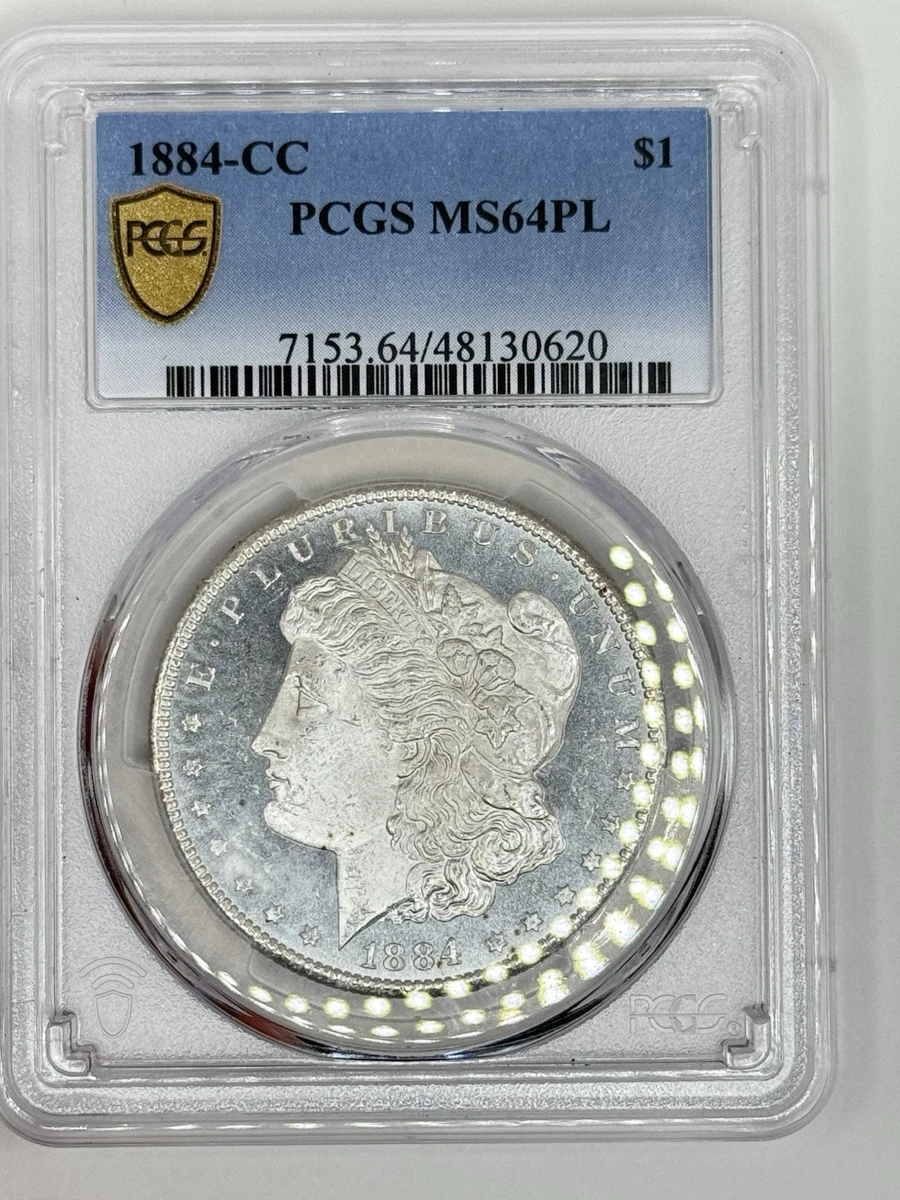 Carson City Grade MS 64 1884 Year Morgan US Dollars (1878-1921