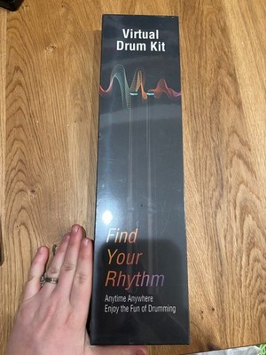 Virtual Drum Kit Electric Drum Kit Air Drumsticks w/ Vibration Sensing.