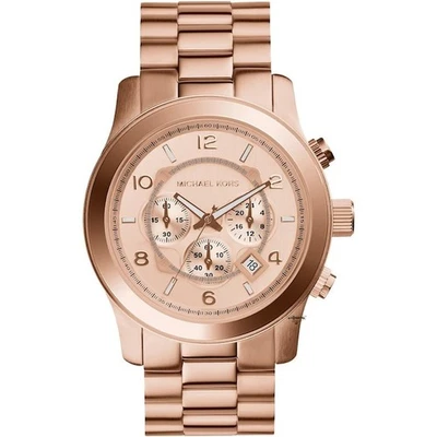Michael Kors MK8096 50mm Rose Gold Stainless Steel Case with