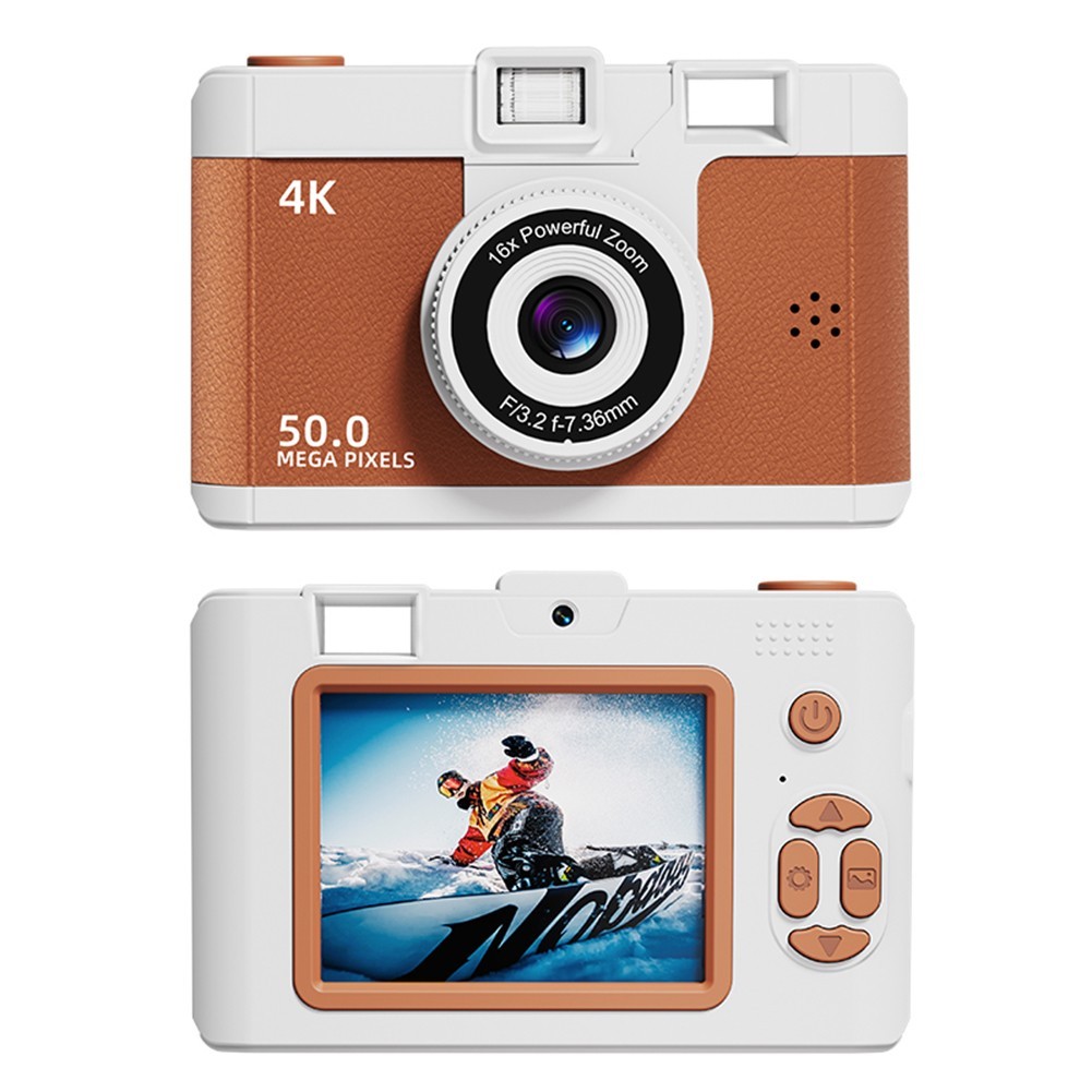 Tragbare 5K Digitalkamera mit 16x Zoom 2 Punkt 4 Zoll Klappbildschirm und WLAN