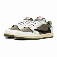 Travis Scott x Air Jordan 1 Low OG SP PreSchool Reverse Olive / Medium Olive