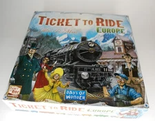 Ticket to Ride Europe Board Game Alan Moon Days of Wonder Complete