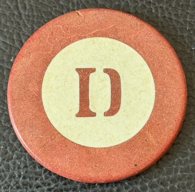 Vintage D & V Monogramed Gaming Chip - Unknown Origin