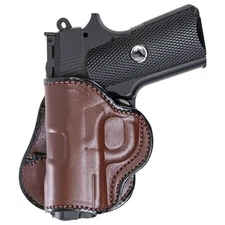 Maxx Carry OWB Leather Paddle Gun Holster for Kimber Micro 9, Ultra Carry II 9mm
