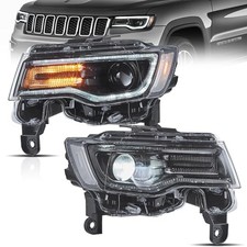 Headlights Fit for 2014-2022 Grand Cherokee, LED Front Lights
