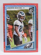 Andrew Mukuba RC 2025 Optic Preview ✨️RED WAVE✨️ Rated Rookie  #380