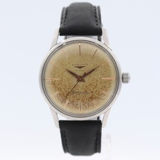 Orologio da polso uomo vintage 35,5 mm 1958 Longines Flagship oversize acciaio 30LS