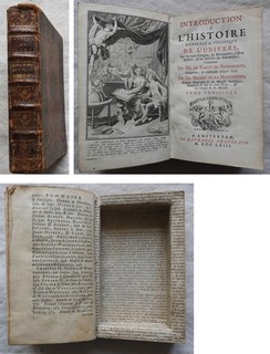 Livre boîte XVIIIème Livre ancien "Histoire de Pufendorff" 1763