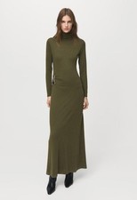 NWT mango Turtleneck knitted dress with brooch