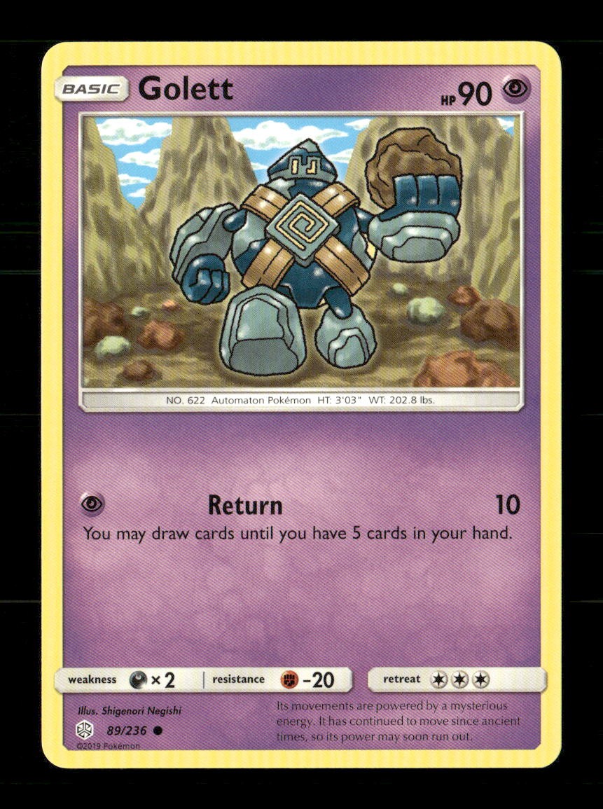 Golett 89/236 Cosmic Eclipse NM/M Pokemon