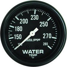 Auto Meter 2313 Autogage Mechanical Water Temperature Gauge Auto Meter 2313 Autogage Mechanical Water Temperature Gauge