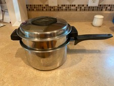 Vintage Ekco 2 Qt Double Boiler Stainless Steel Made in USA