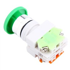 Auto Reset Green Mushroom Push Button Momentary Switch 22mm Mount LAY37-11M Xat