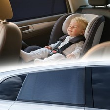 Car Window Shades for Baby Ice Crystal Cooling Layer 2 Pack UVBlocker Cling S...