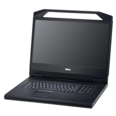 Dell 18.5 Inches 1U Rackmount LED KMM Console - 1366 x 768 - 2 x DKMMLED185-207
