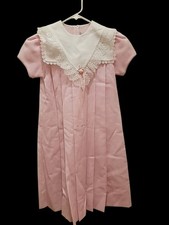 JAYNE COPELAND Vintage 80s/90s BEAUTIFUL PINK SPRING/SUMMER DRESS LACE SIZE 8