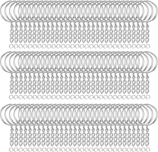 100Pcs Heavy-Duty Keychain Rings with Chain & Jump Rings DIY Craft Kit