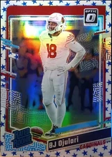 2023 Donruss Optic BJ Ojulari Rookie Cardinals Blue Stars Prizm #201 SSP NM-MT