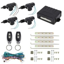 4 Door Power Central Lock Kit With 2 Keyless Entry Car Remote Control Conversion 4 Door Power Central Lock Kit With 2 Keyless Entry Car Remote Control Conversion