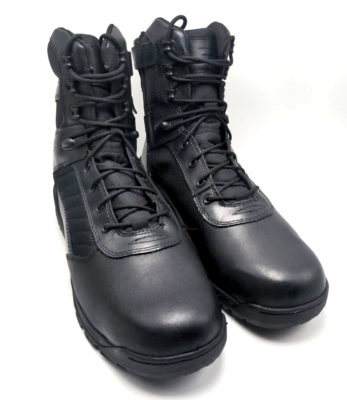 Bates Tactical Mens Size 14 Black Tall Zip Round Toe Work Boots