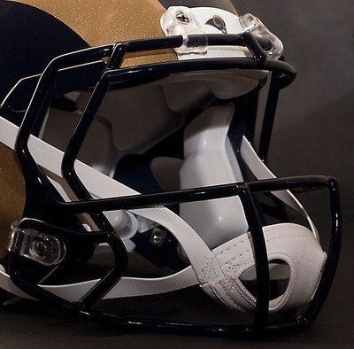 ST. LOUIS RAMS NFL Riddell Speed CU-S2BD-SW Football Helmet Facemask/Faceguard