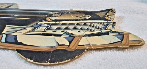 VTG 1956 Chevy Nomad Car Dealership Showroom Advertise Sign 27" Heavy Cardboard - Picture 6 of 7