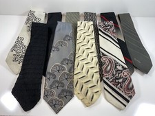 Vintage Lot of 10 Neck Ties 70's 80's 90's