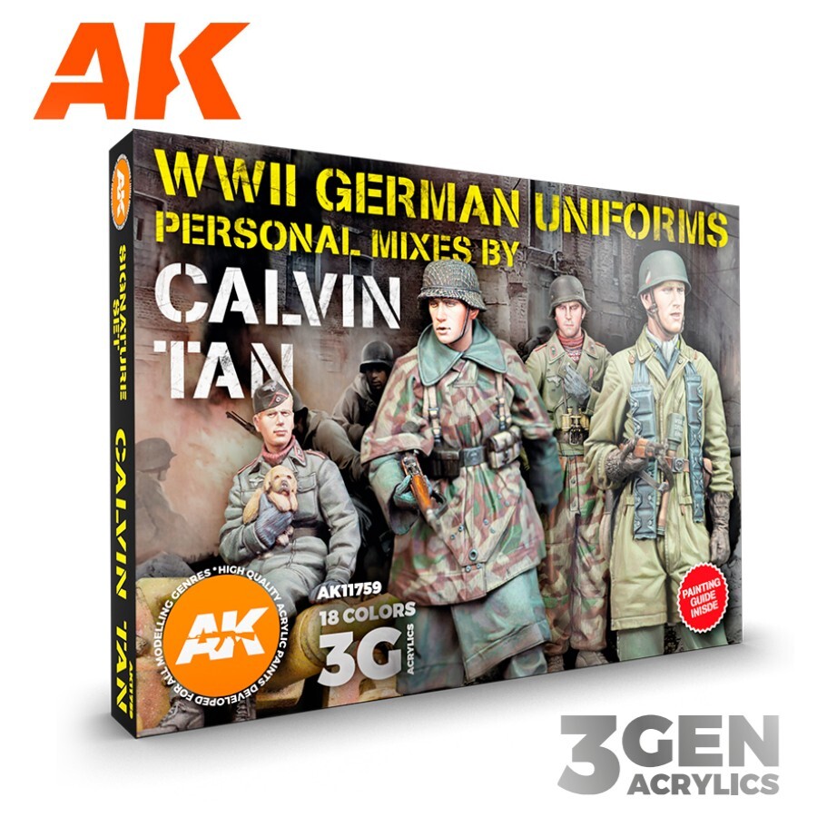 AK Interactive: WWII Uniforms - Signature Paint Set Calvin Tan
