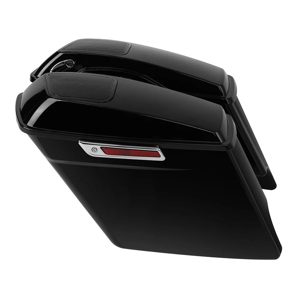 5'' Stretched Saddlebags w/ Bracket Fit For Harley Softail Heritage Deluxe 84-17 - Image 4 of 4