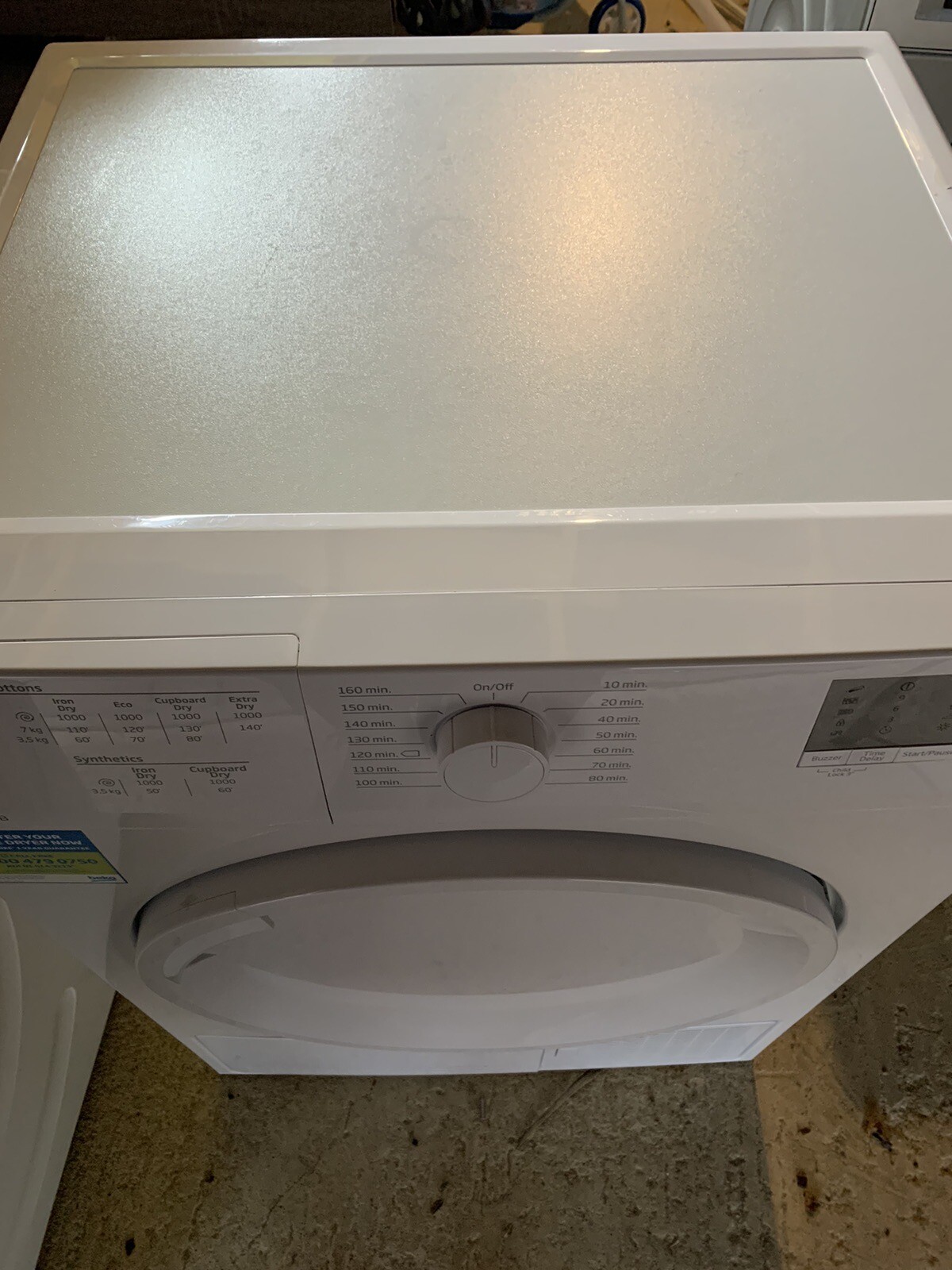 Beko 7kg Condenser Tumble Dryer eBay