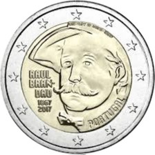 Portugal 2017 2 € Commemorative Euros Raul Brandão