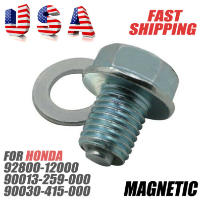 #ad Metric M12 Magnetic 12mm x 1.5P Universal Oil Drain Plug Bolt Fastener For Honda $6.59
