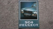 PEUGEOT 504 20 PAGES SALES BROCHURE 1978