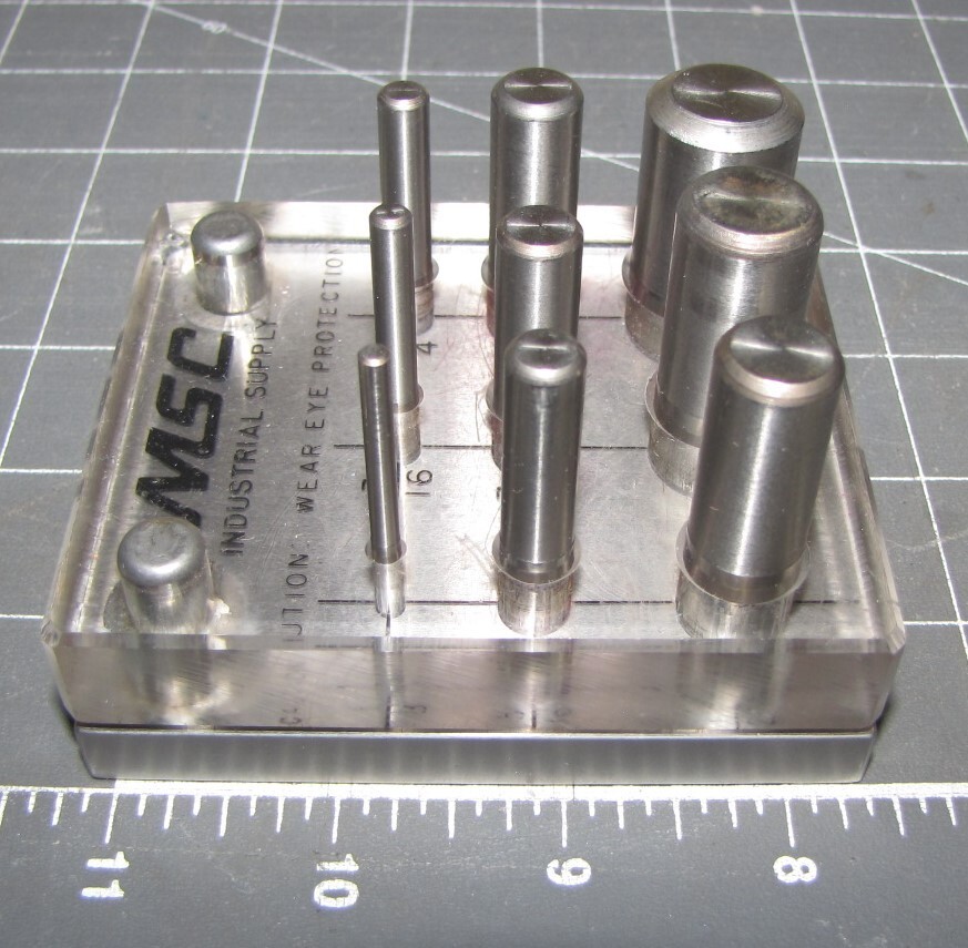 MSC Industries Vintage Shim Punch Set 1/8" 3/4" Lot TR32 eBay