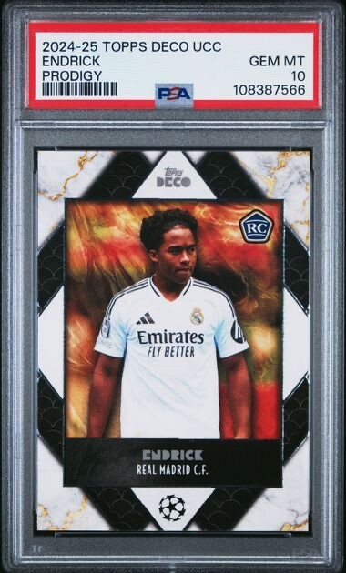 ENDRICK * PSA 10 * 2024-25 TOPPS DECO PRODIGY REAL MADRID ROOKIE
