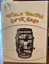 Metal Rustic Wine Barrel Cork Cage Cork Holders for Cork Collectors Home Decor