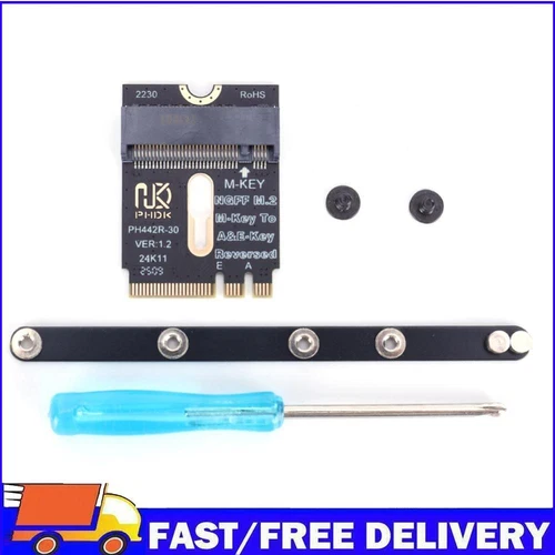 M.2 A+E To NVME SSD Adapter A/E Key To M Key PCIE 4.0 Riser Card